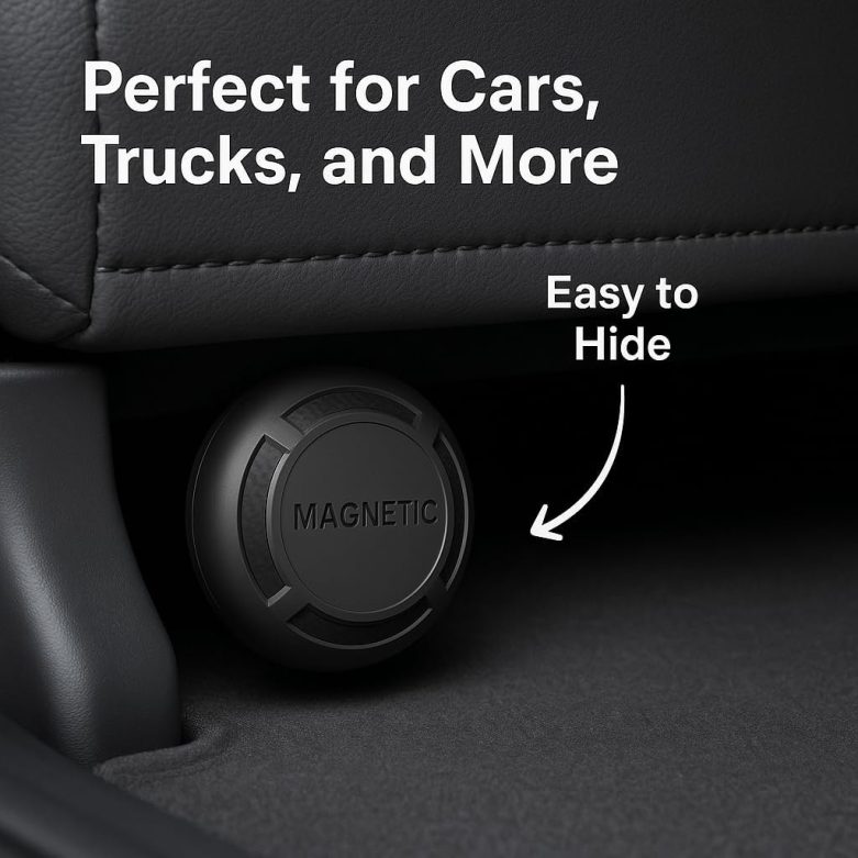 Magnetic Hidden GPS Tracker for Vehicles – Long Battery Life, No Subscription, Car Tracker Device Hidden, iOS Only - Image 2
