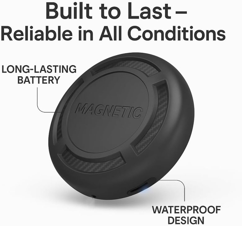 Magnetic Hidden GPS Tracker for Vehicles – Long Battery Life, No Subscription, Car Tracker Device Hidden, iOS Only - Image 6